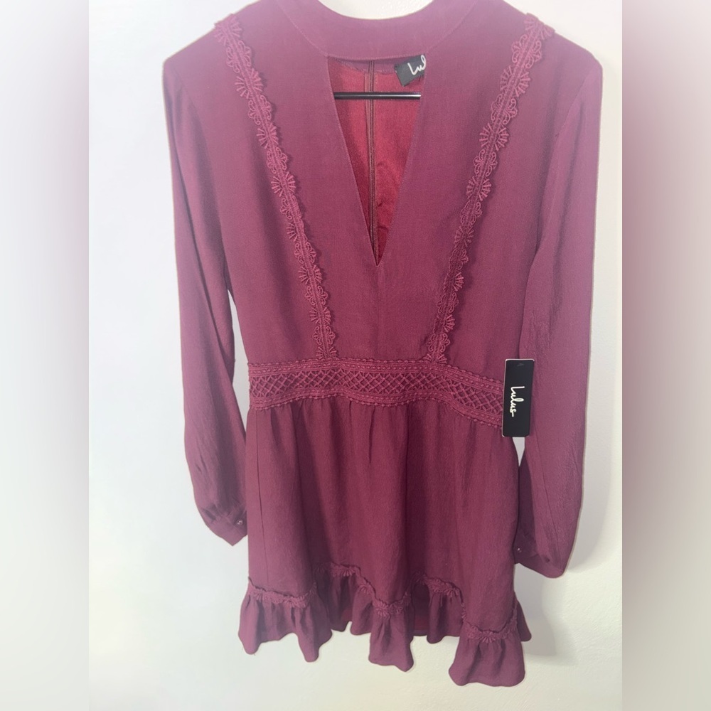 Lulu's Fall For Me Cut out long sleeves skater dress - Picture 4 of 7